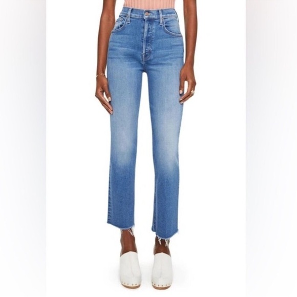 NEW! MOTHER The Tripper Ankle Fray Jeans Meet Cute 29 - Picture 3 of 14